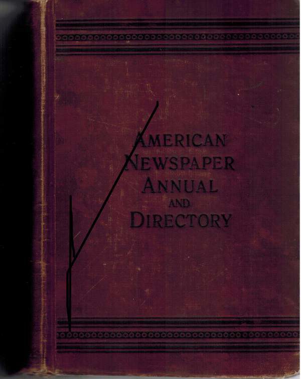 N. W. Ayer & Son 44th edition American Newspaper Annual Directory 1912y.web