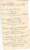 Wedding gifts partial list Louisville Ky Aug. 1953
