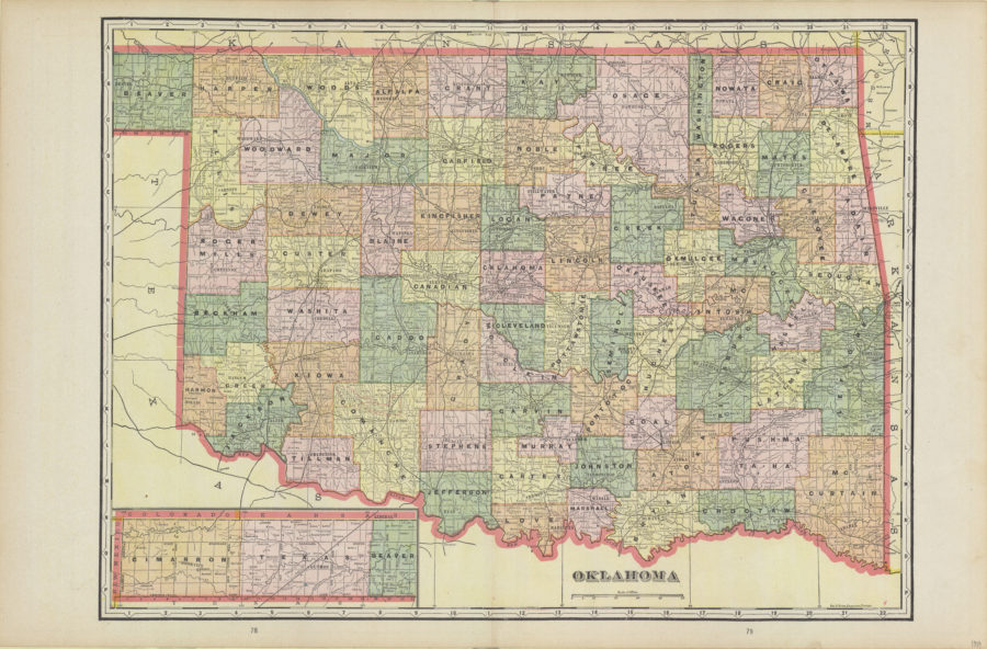 Oklahoma county map